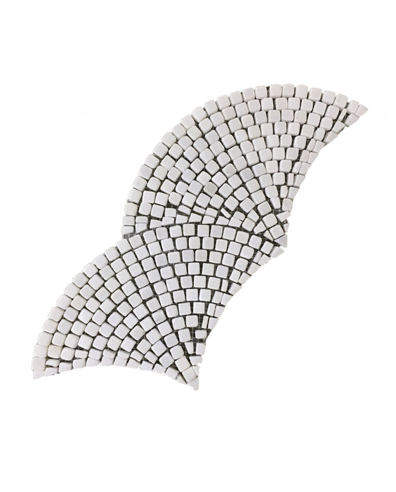 Thassos Marble Mini Fan Mosaic