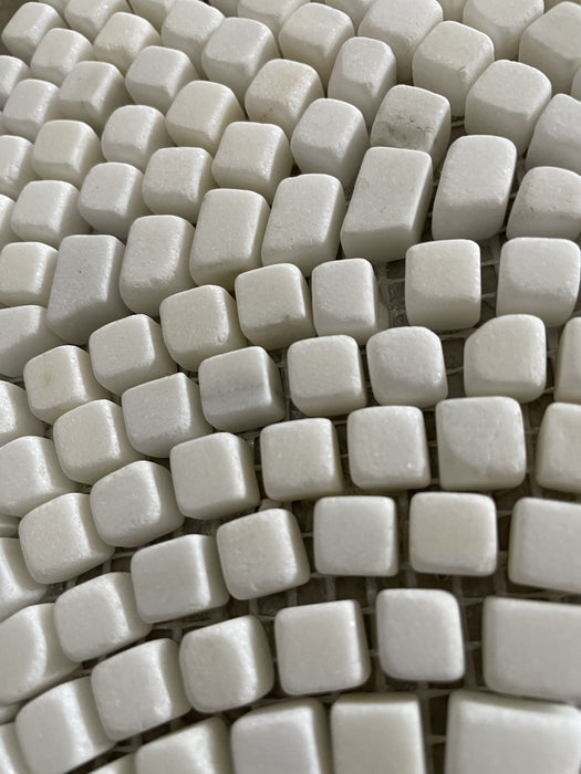 Thassos Marble Mini Fan Mosaic