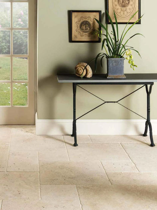 Classic Travertine Tile French Pattern Tumbled