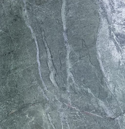Checkerboard Verde & Milos Marble Tile