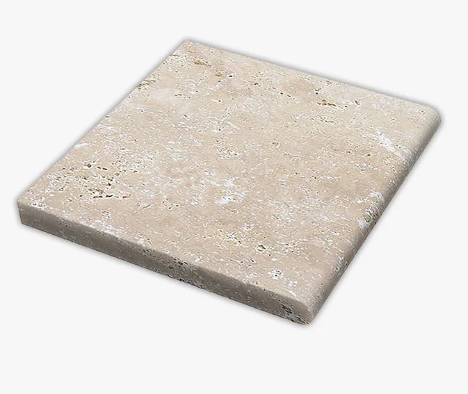 Classic Travertine Bullnose Coping 406x406x30