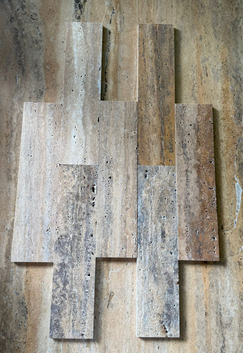 Country Classic Travertine Vein Cut Subway Tile