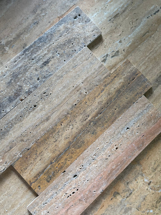 Country Classic Travertine Vein Cut Subway Tile
