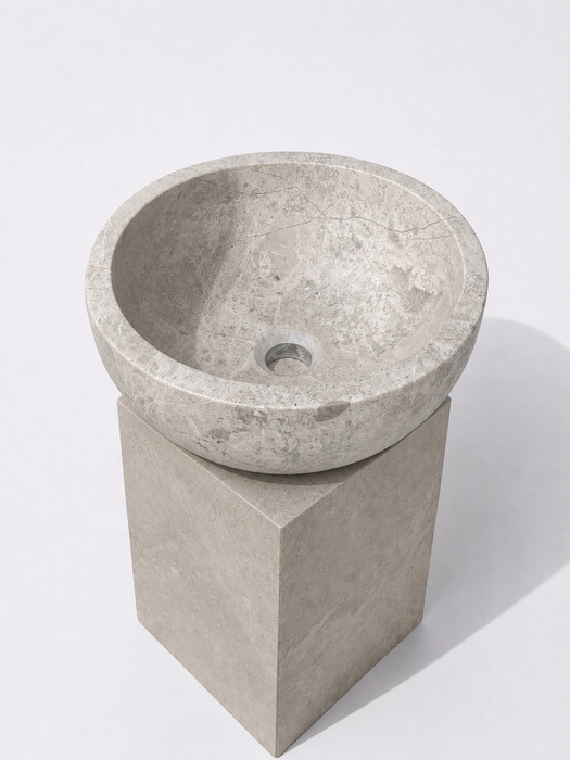 Roma Basin Tundra Grey Marble