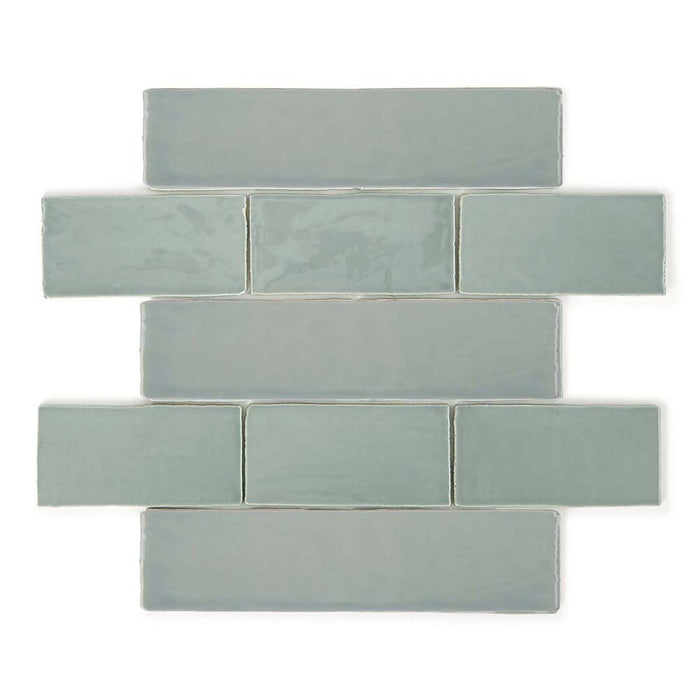 Majorca Subway Mint Ceramic Tile 100x200x10
