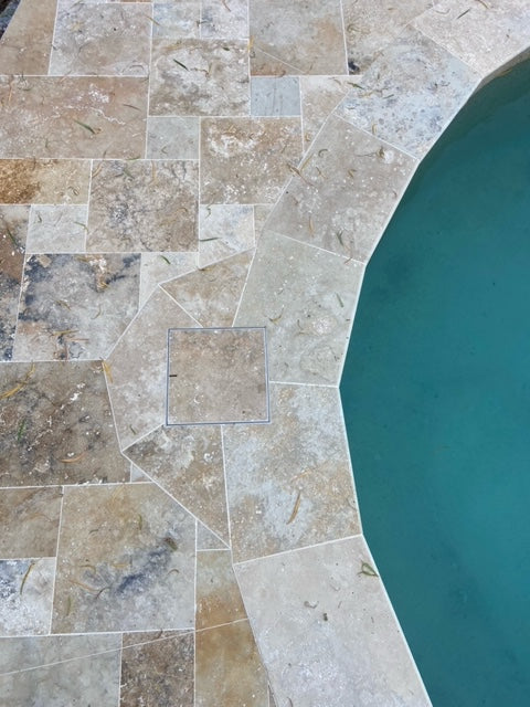 Country Classic Travertine Drop Face Coping 406x406x30