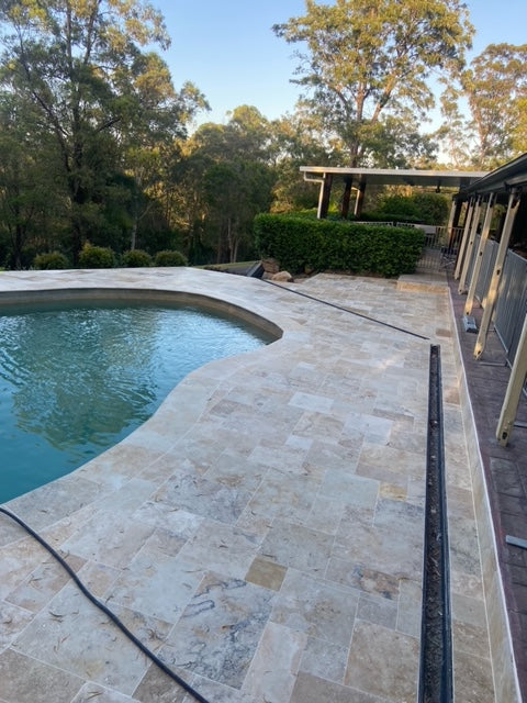Country Classic Travertine Drop Face Coping 406x406x30