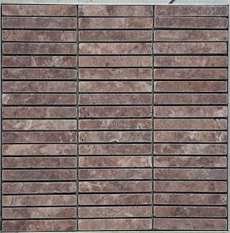 ROSSO TRAVERTINE SMALL KITKAT TUMBLED