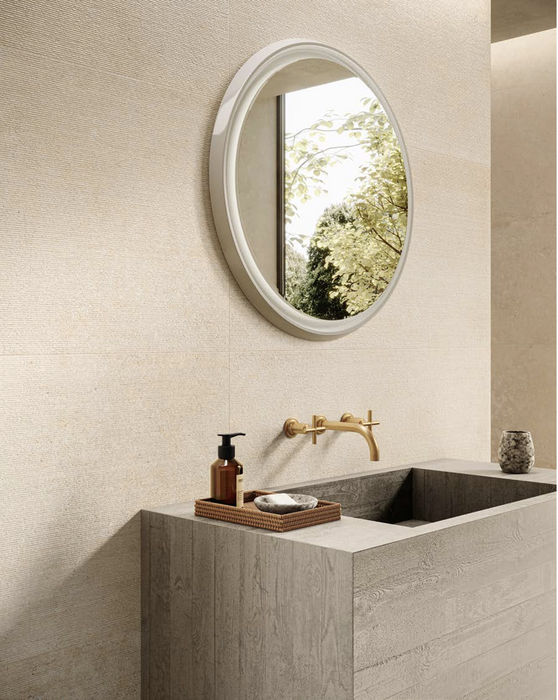 Calcolo Ribbed Colosseum Decor Porcelain Tile