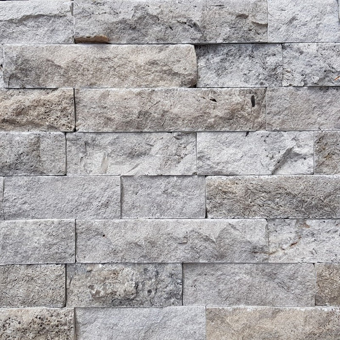 Silver Travertine Z-Panel Wall Cladding