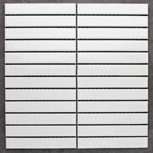Load image into Gallery viewer, WHITE MATTE LARGE PORCELAIN KITKAT MOSAIC
