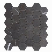 Load image into Gallery viewer, PIETRA GREY HEXAGON HONED MOSAIC
