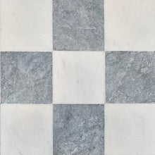 Load image into Gallery viewer, KINGBLUE AND MILOS MARBLE TUMBLED CHECKERBOARD

