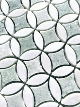 Load image into Gallery viewer, CALGARY MING GREEN AND THASSOS HONED MOSAIC
