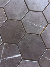 Load image into Gallery viewer, PIETRA GREY HEXAGON HONED MOSAIC
