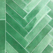 Load image into Gallery viewer, Emerald Encaustic Baguette
