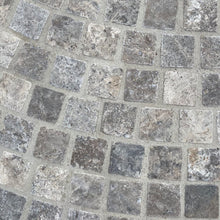 Load image into Gallery viewer, SILVER TRAVERTINE TUMBLED COBBLE 100x100
